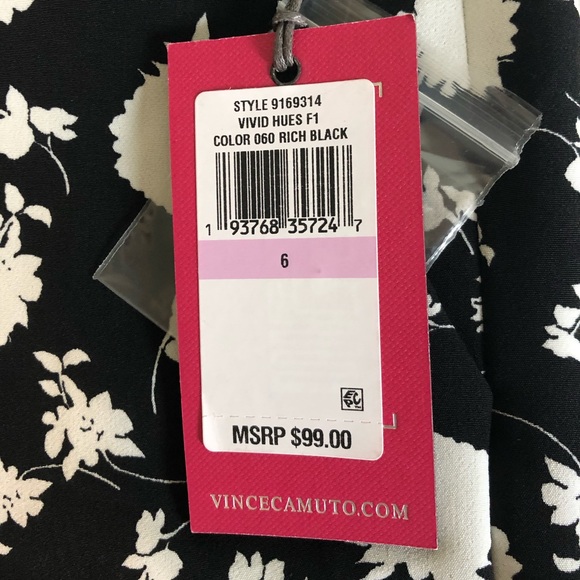 Vince Camuto floral pants size 6 - Picture 3 of 5